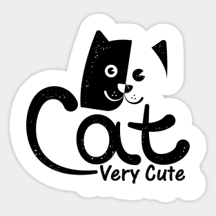 Cat very cute Sticker